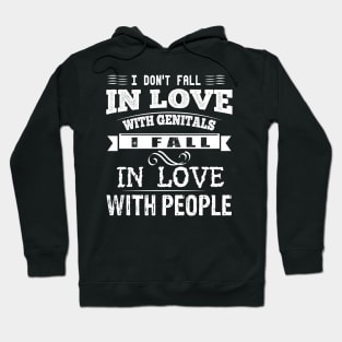 I don't fall in love with genitals Hoodie